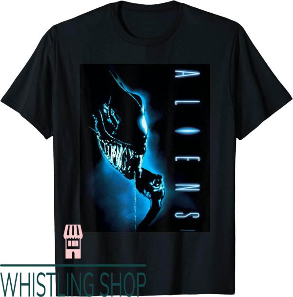 Aliens Movie T-Shirt Xenomorph Retro Poster