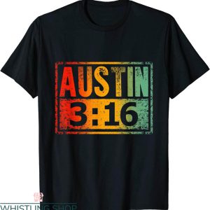 Austin 3 16 T-Shirt American Distressed Vintage Retro