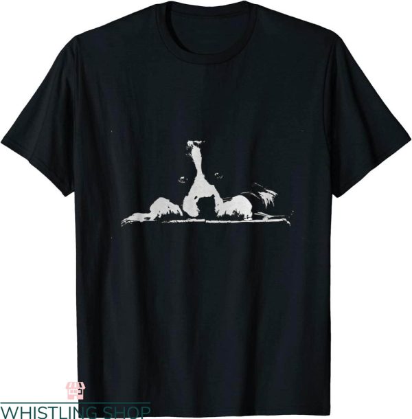 Border Collie T-Shirt Border Collie Stare Minimalistic Tee