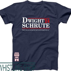Dwight Schrute T-Shirt Donkey Election Funny Office Farms
