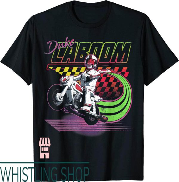 Evel Knievel T-Shirt Pixar Duke Caboom Neon Colors Poster