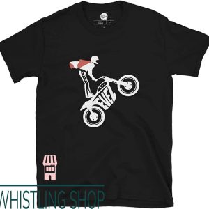 Evel Knievel T-Shirt Vintage Motorcycle Wheelie