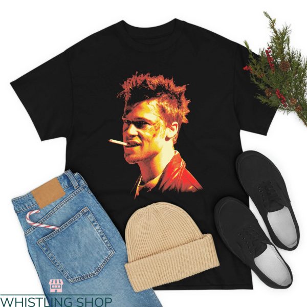 Fight Club T-Shirt Tyler Durden Brad Pitt Vintage 90s Movie