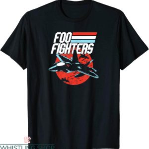 Foo Fighter T-Shirt Fighter Jet Rock Band Music Vintage