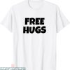 Free Hugs T-Shirt Social Campaign Trendy Meme Funny Tee