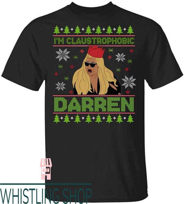 Gemma Collins T-Shirt Claustrophobic Darren Ugly Christmas