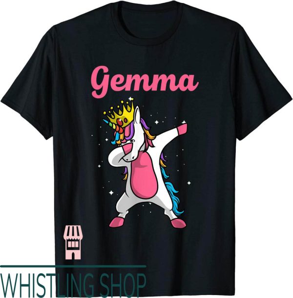 Gemma Collins T-Shirt Name Birthday Dabbing Unicorn Queen