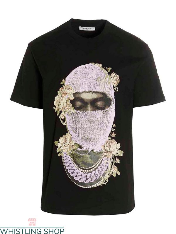Ih Nom Uh Nit T-Shirt A Man With Mask Rose Floral Art Tee