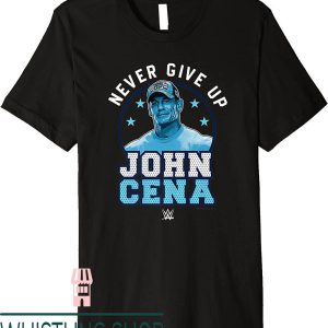 John Cena T-Shirt WWE Never Give Up Poster Premium