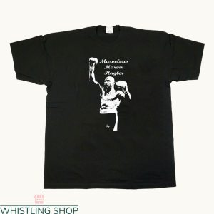 Marvin Hagler T-Shirt Marvelous Boxing Legend Summer Tee