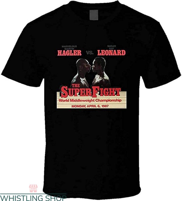 Marvin Hagler T-Shirt Marvin Hagler Vs Sugar Ray Leonard