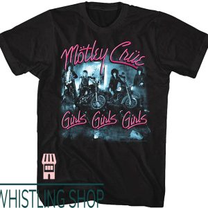 Motley Crue T-Shirt 1981 American Heavy Metal Rock Band