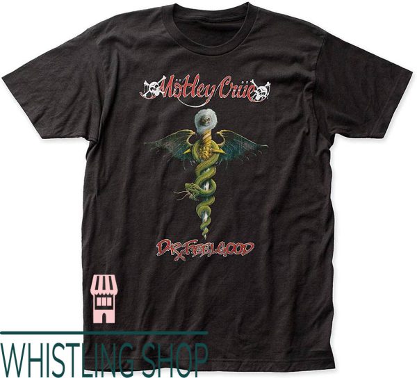 Motley Crue T-Shirt Dr Feel Good Fitted Jersey Tee