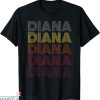 Names On T-Shirt First Name Diana Retro Pattern Vintage