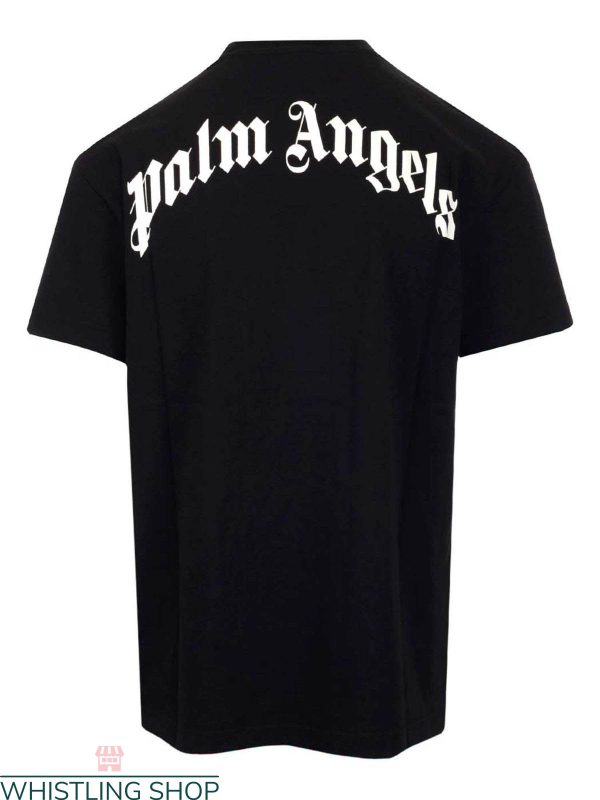 Palm Angels X Moncler T-Shirt Classic Letters On Back Tee