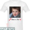 Personalised Face T-Shirt Custom Name And Face Photo Side