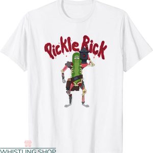 Pickle Rick T-Shirt Rick And Morty Laser Slice Type Tee