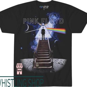 Pink Floyd Wish You Were Here T-Shirt Blue Stairway The Moon