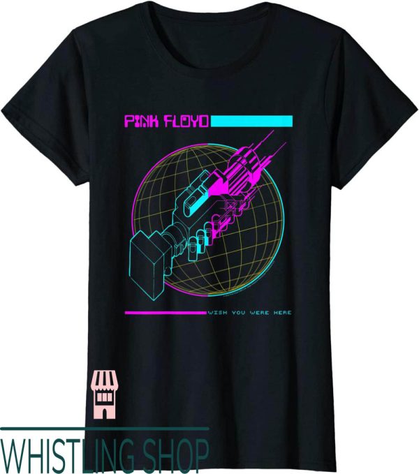 Pink Floyd Wish You Were Here T-Shirt Burnt Edges Grid