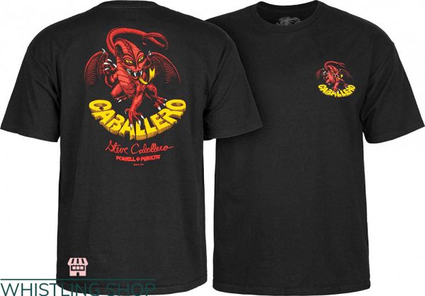 Powell Peralta T-Shirt Classic Skull Logo Trendy Cool Tee