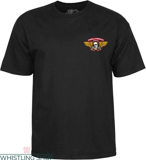 Powell Peralta T-Shirt Winged Ripper Skull Classic Logo