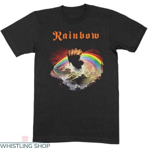 Rainbow Rising T Shirt Band Music Rock Rainbow Shirt