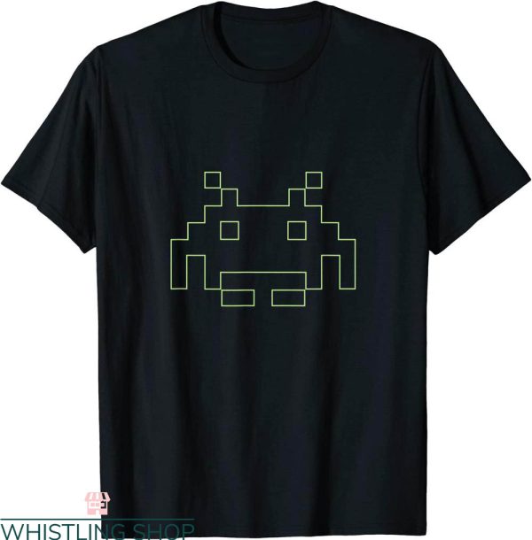 Space Invader T-Shirt 80s Arcade Game Retro Space Alien