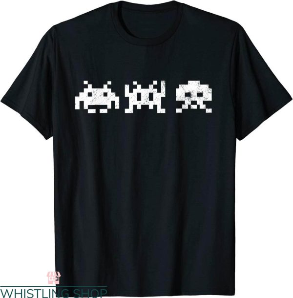 Space Invader T-Shirt 80s Video Game Arcade Nostalgia