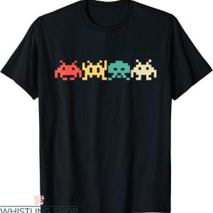 Space Invader T-Shirt 80s Video Game Vintage Retro Arcade