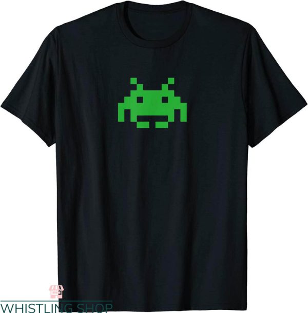 Space Invader T-Shirt Funny Retro 8bit Vintage Video Game