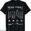 Space Invader T-Shirt Retro Vintage Never Forget Game 80’s