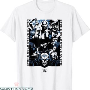 Stone Cold T-Shirt WWE Steve Austin Collage Poster Tee