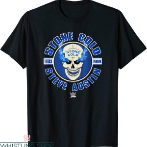 Stone Cold T-Shirt WWE Steve Austin Skull Logo Cool Tee