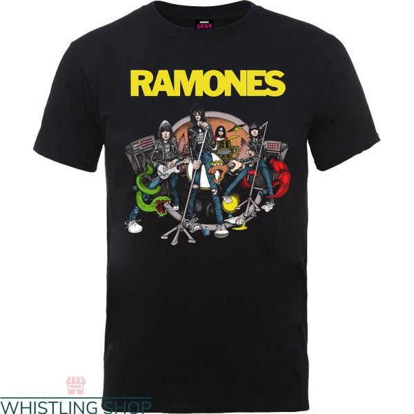 The Ramones T-Shirt Road To Ruin Punk Rock Official Tee