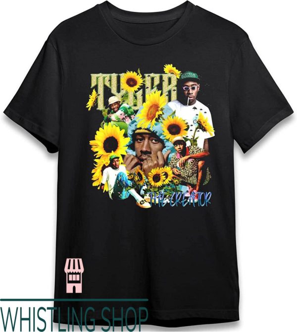 Tyler The Creator T-Shirt Rapper Hip Hop Black Tour Date