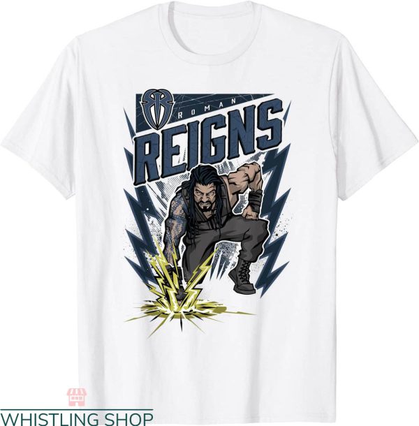 WWE UK T-Shirt Roman Reigns Comic Splash 01 Wrestling Tee