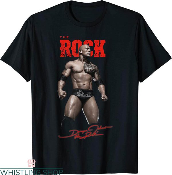 WWE UK T-Shirt The Rock Showtime Pose Wrestling Tee