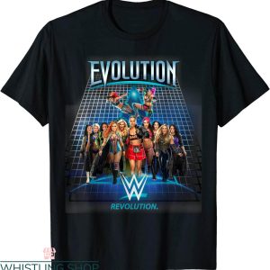 WWE UK T-Shirt WWE Evolution Superstars Wrestling Tee