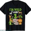 Wild One T-Shirt I’m Wild And 1 Zoo Theme Birthday Tee