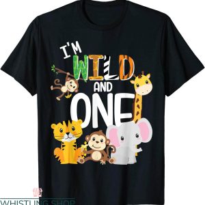 Wild One T-Shirt I’m Wild And One Zoo Theme Birthday