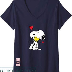 Womens Snoopy T-Shirt Peanuts Lots Of Love
