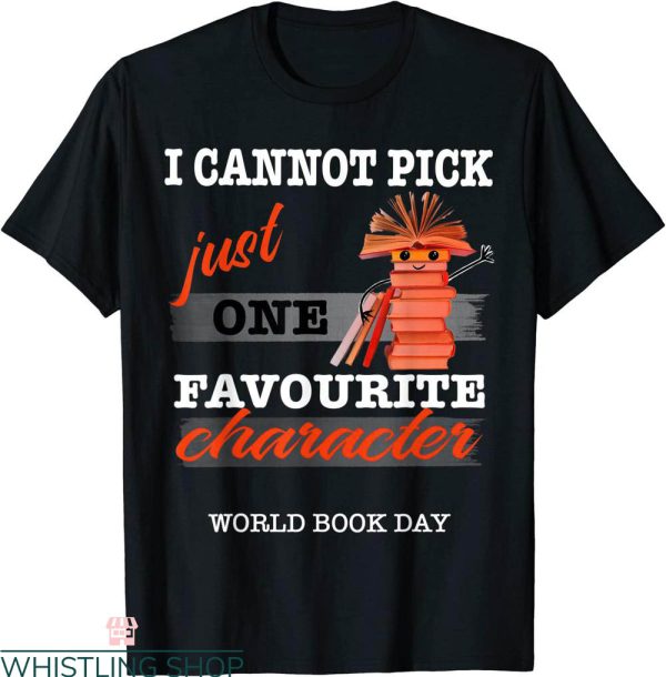 World Book Day T-Shirt Cute Book Character Trendy Tee