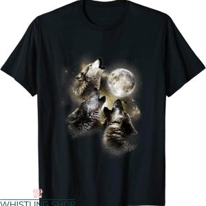 3 Wolves Moon T-Shirt Three Wolves Howling At The Moon Lover
