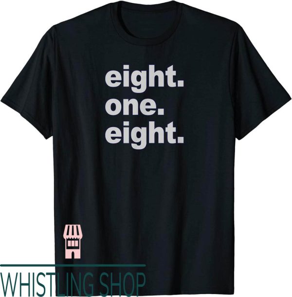 818 Tequila T-Shirt Eight One Eight Los Angeles California