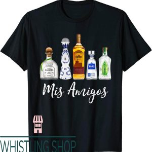 818 Tequila T-Shirt Mis Amigos Funny Trendy Sarcastic