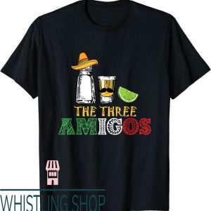 818 Tequila T-Shirt The 3 Three Amigos Salt Tequila Lime