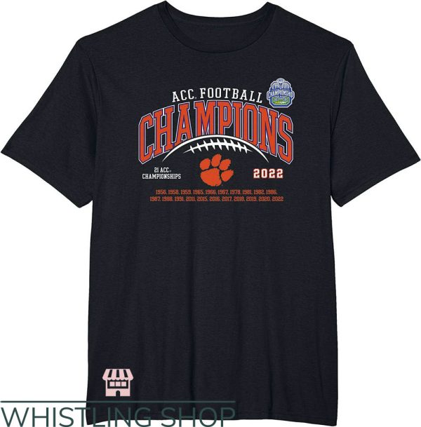 Acc Champions T-Shirt Clemson Tigers ACC Champs 2022 NFL