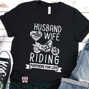 Anniversary Ideas T-Shirt Husband And Wife Riding Partners