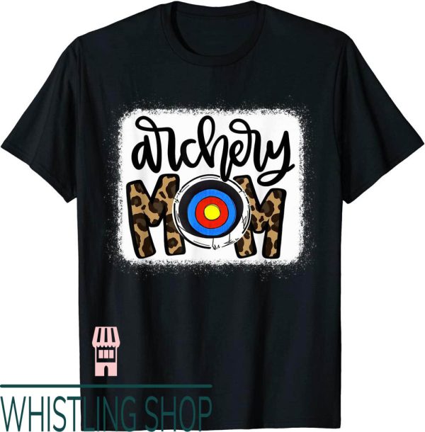 Archery Shooters T-Shirt Mom Leopard Mama