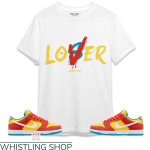 Bart Simpson Dunks T-Shirt Loser Lover Match Dunk Low Tee